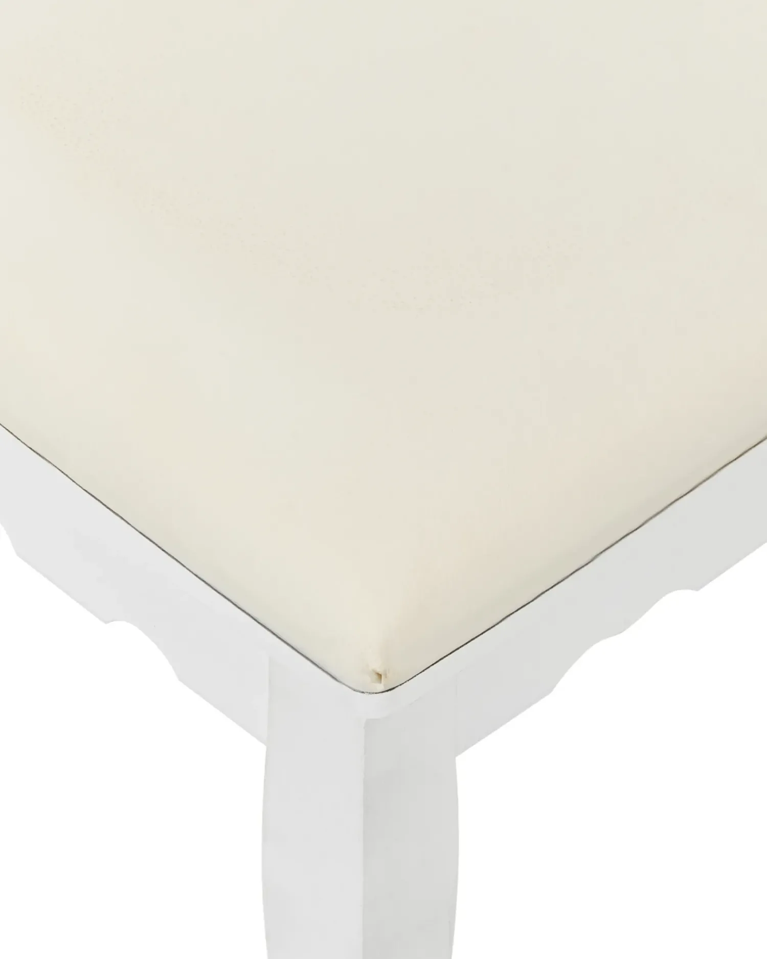 Beliani Toeletta con specchio e sgabello RAYON Bianco Bianco Beige