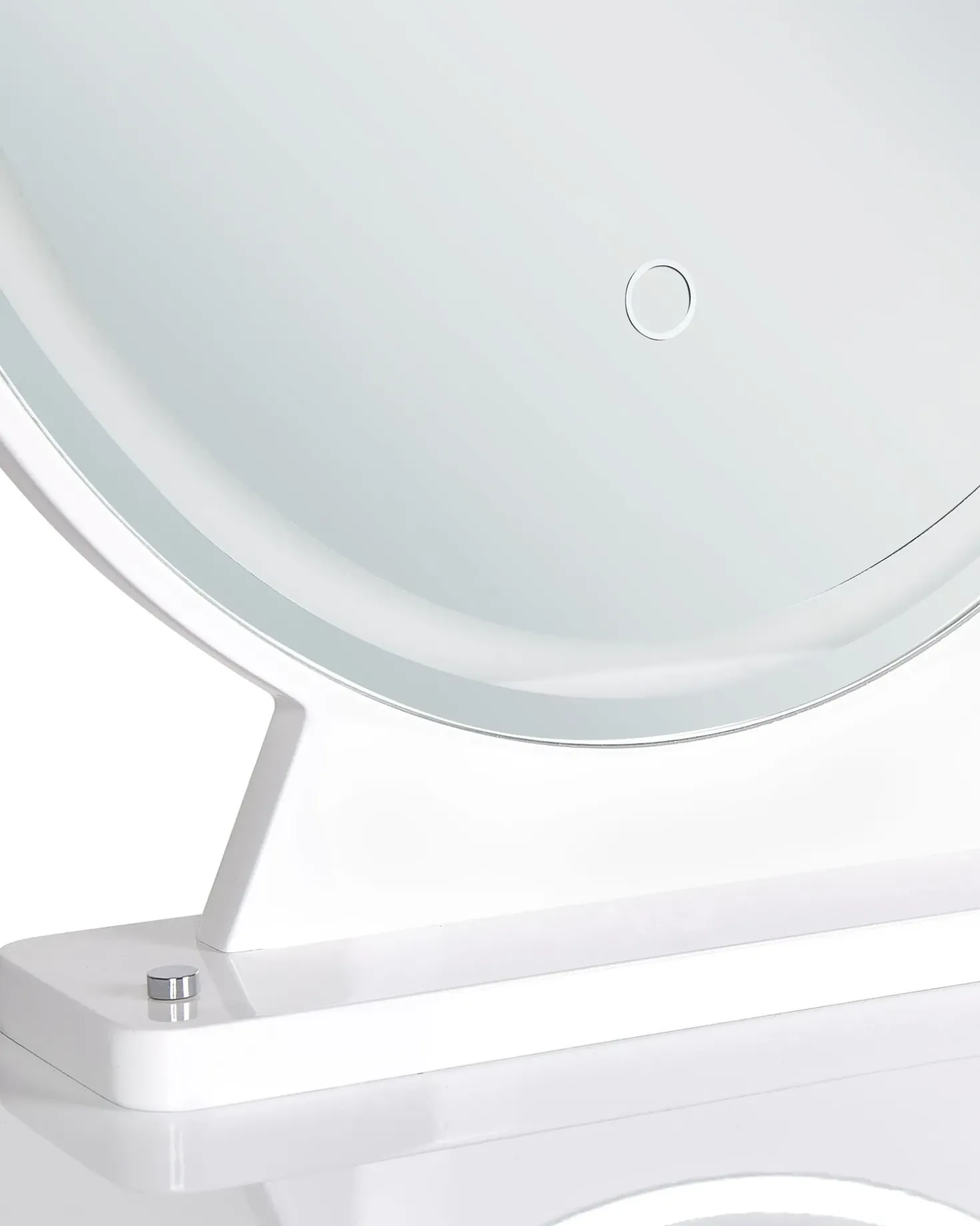 Toeletta con specchio e sgabello CAEN LED Bianco