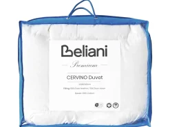 Best Beliani Trapunta Piuma e piumino d'anatra Leggermente caldo CERVINO Bianco