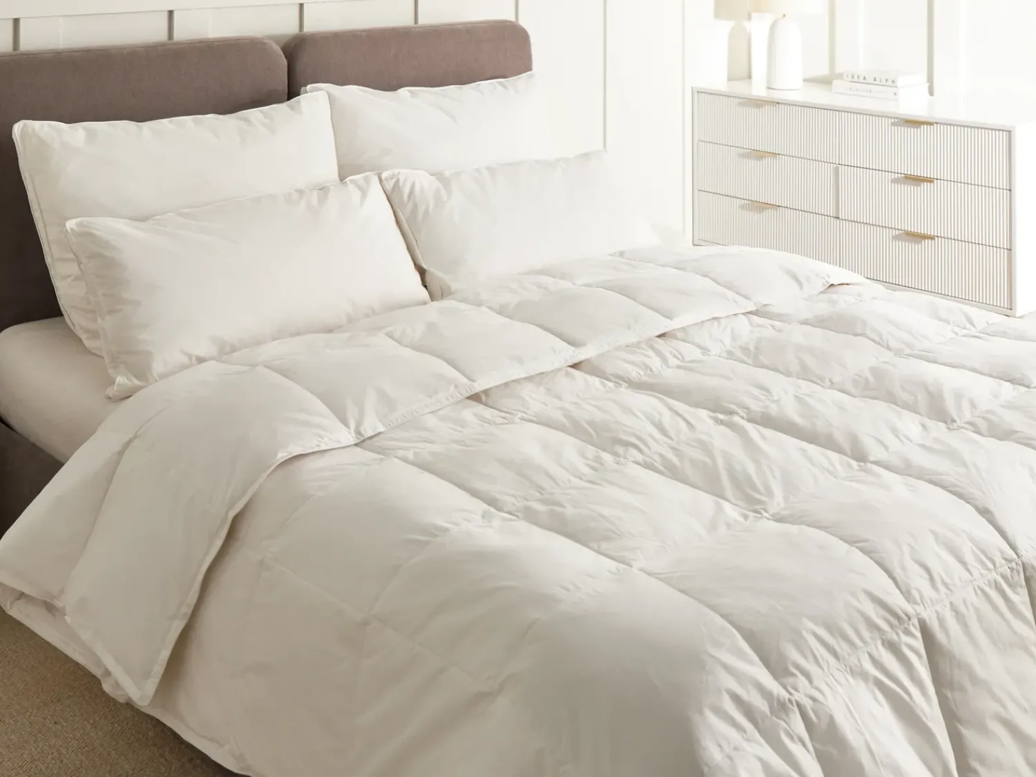 Sale Beliani Trapunta Piumino d'anatra Extra caldo GRIVOLA 220 x 240 cm Bianco