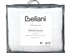 New Beliani Trapunta Piumino d'anatra Leggermente caldo KRIVAN Bianco