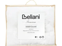Clearance Beliani Trapunta Piumino d'anatra Medio caldo EIGER Bianco