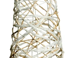 Best Beliani TUELSO Albero di Natale 60/80/100 cm Bianco/Oro Bianco Beige