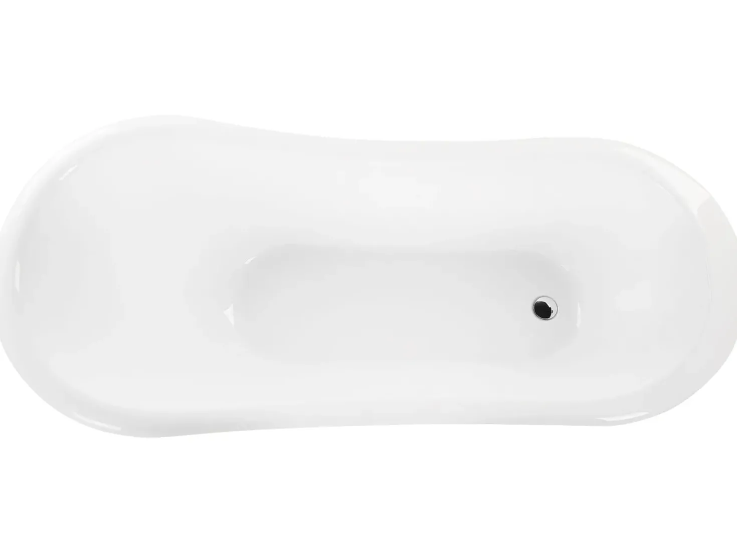 Vasca da bagno freestanding CAYMAN 153 x 77 cm Bianco