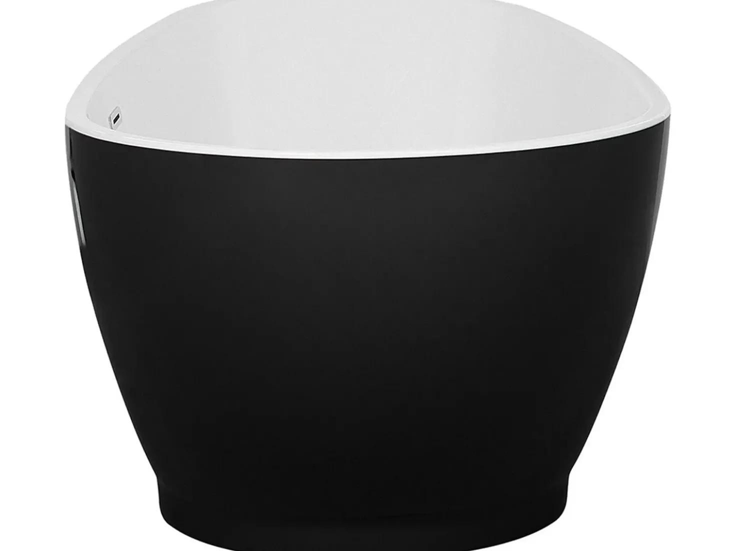 Vasca da bagno freestanding GUIANA 173 x 82 cm Nero/Bianco