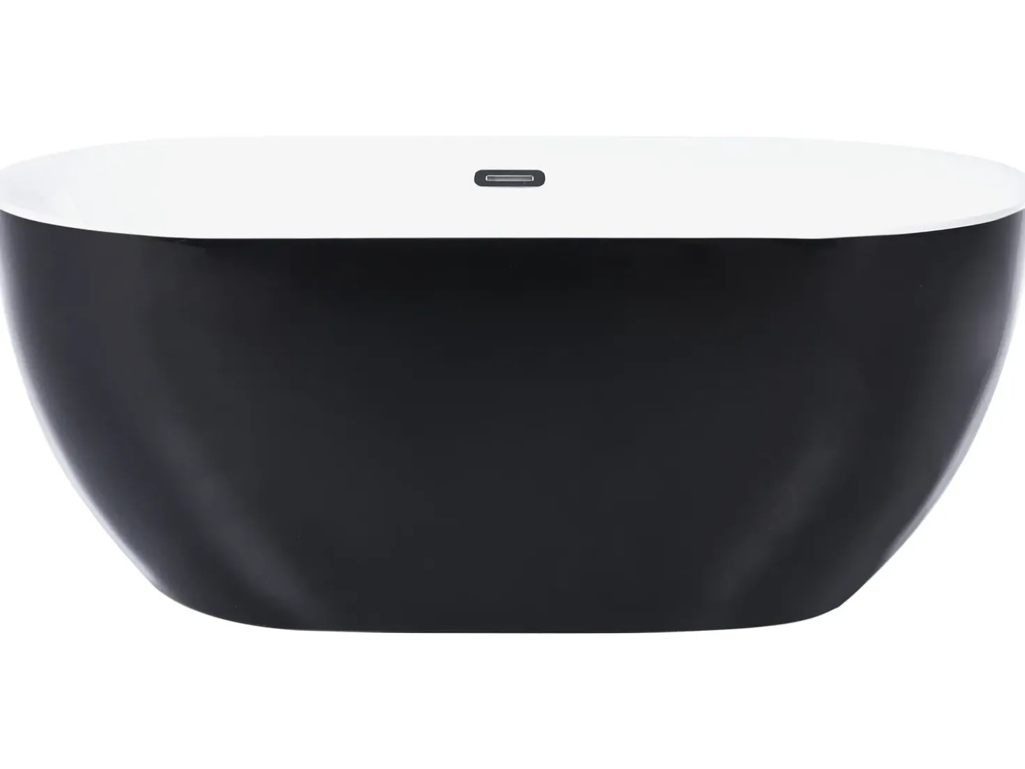 Vasca da bagno freestanding ULLUM 150 x 75 cm Nero