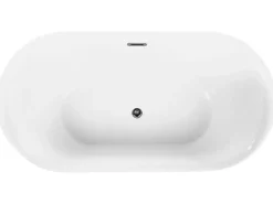 Vasca da bagno freestanding ULLUM 150 x 75 cm Nero