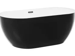 Vasca da bagno freestanding ULLUM 150 x 75 cm Nero