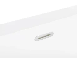 Clearance Beliani Vasca da bagno HASSEL 170 x 80 cm Bianco Bianco Argento