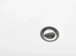 Clearance Beliani Vasca da bagno HASSEL 170 x 80 cm Bianco Bianco Argento