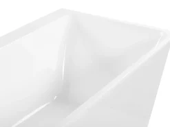 Clearance Beliani Vasca da bagno HASSEL 170 x 80 cm Bianco Bianco Argento