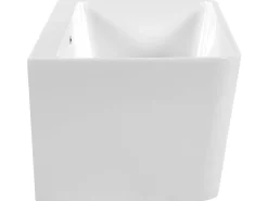 Clearance Beliani Vasca da bagno HASSEL 170 x 80 cm Bianco Bianco Argento