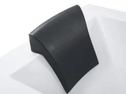 Discount Beliani Vasca idromassaggio angolare con LED VARADERO 183 x 90 cm Bianco Bianco Argento Nero