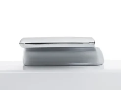 Discount Beliani Vasca idromassaggio angolare con LED VARADERO 183 x 90 cm Bianco Bianco Argento Nero