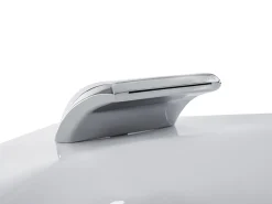Sale Beliani Vasca idromassaggio angolare con LED SENADO 205 x 150 cm Bianco Bianco Argento Nero