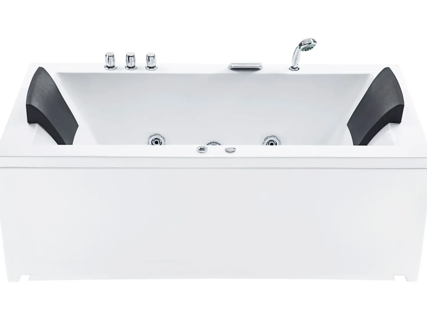 Vasca idromassaggio angolare con LED VARADERO Lato Sinistro 183 x 90 cm Bianco