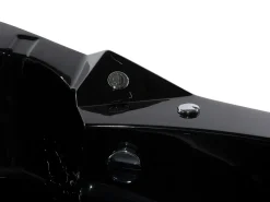 Vasca idromassaggio angolare con LED MARTINICA 214 x 155 cm Nero