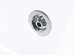 Vasca idromassaggio angolare con LED MANRESA con altoparlante Bluetooth integrato 225 x 160 cm Bianco