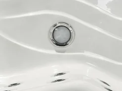 Clearance Beliani Vasca idromassaggio da esterno con LED LASTARRIA Bianco Bianco Argento Grigio