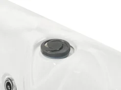 Clearance Beliani Vasca idromassaggio da esterno con LED LASTARRIA Bianco Bianco Argento Grigio