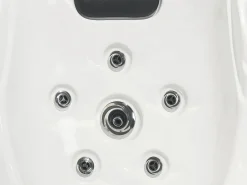 Clearance Beliani Vasca idromassaggio da esterno con LED LASTARRIA Bianco Bianco Argento Grigio