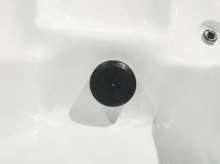 Clearance Beliani Vasca idromassaggio da esterno con LED LASTARRIA Bianco Bianco Argento Grigio