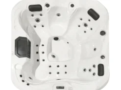 Clearance Beliani Vasca idromassaggio da esterno con LED LASTARRIA Bianco Bianco Argento Grigio