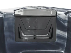 Beliani Vasca idromassaggio da esterno con LED TULAROSA Grigio grafite Argento Grigio Nero