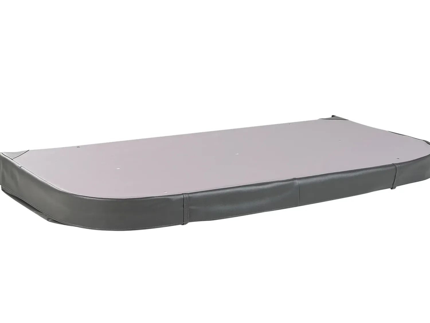 Beliani Vasca idromassaggio da esterno con LED TULAROSA Grigio grafite Argento Grigio Nero