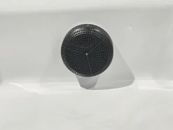 Discount Beliani Vasca idromassaggio da esterno con LED TULAROSA Bianco Bianco Argento Grigio Nero