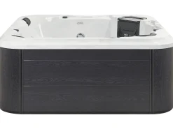 Discount Beliani Vasca idromassaggio da esterno con LED TULAROSA Bianco Bianco Argento Grigio Nero