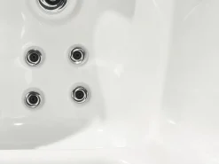 Discount Beliani Vasca idromassaggio da esterno con LED TULAROSA Bianco Bianco Argento Grigio Nero