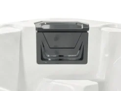 Discount Beliani Vasca idromassaggio da esterno con LED TULAROSA Bianco Bianco Argento Grigio Nero