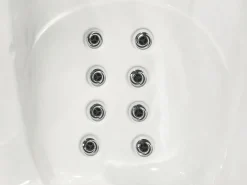 Discount Beliani Vasca idromassaggio da esterno con LED TULAROSA Bianco Bianco Argento Grigio Nero
