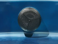 Hot Beliani Vasca idromassaggio da esterno con LED TULAROSA Blu Blu Argento Marrone Nero