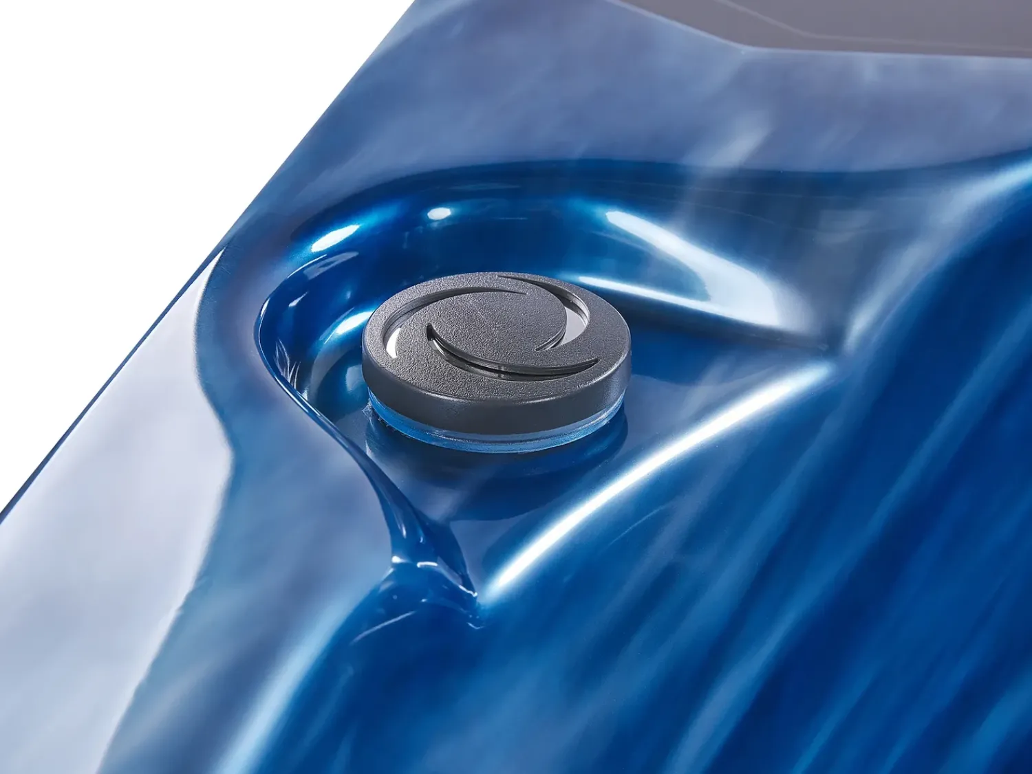 Online Beliani Vasca idromassaggio da esterno con LED ARCELIA Blu Marrone Blu