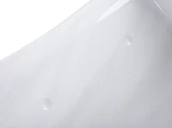 Beliani Vasca idromassaggio da esterno con LED ARCELIA Bianco Bianco Grigio