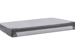 Beliani Vasca idromassaggio da esterno con LED ARCELIA Bianco Bianco Grigio