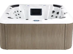 Best Beliani Vasca idromassaggio da esterno con LED VILLARRICA Bianco Argento Bianco Marrone