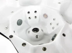 Best Beliani Vasca idromassaggio da esterno con LED VILLARRICA Bianco Argento Bianco Marrone