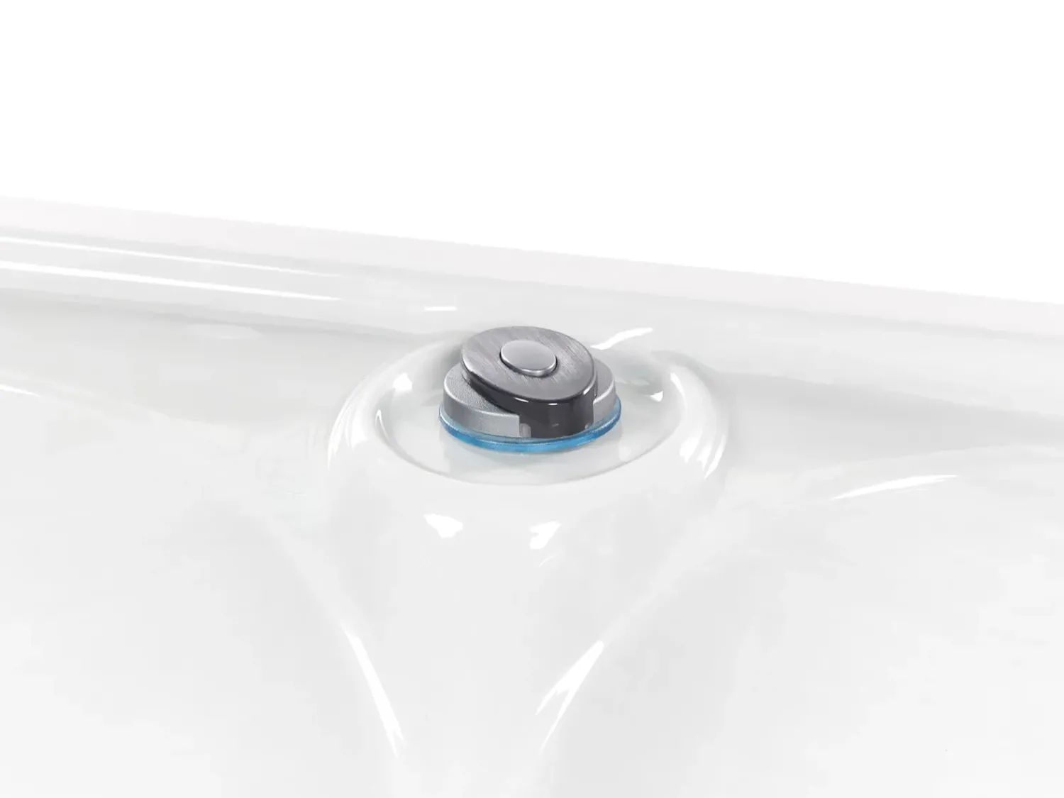 Best Beliani Vasca idromassaggio da esterno con LED VILLARRICA Bianco Argento Bianco Marrone