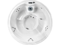 Best Beliani Vasca idromassaggio da esterno con LED MARFIL Grigio scuro Bianco Argento Grigio