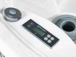 Best Beliani Vasca idromassaggio da esterno con LED MARFIL Grigio scuro Bianco Argento Grigio
