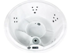 Best Beliani Vasca idromassaggio da esterno con LED MARFIL Grigio scuro Bianco Argento Grigio