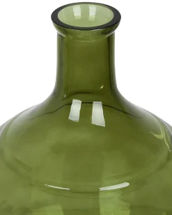 Discount Beliani Vaso da fiori ACHAAR Vetro 34 cm oliva Verde