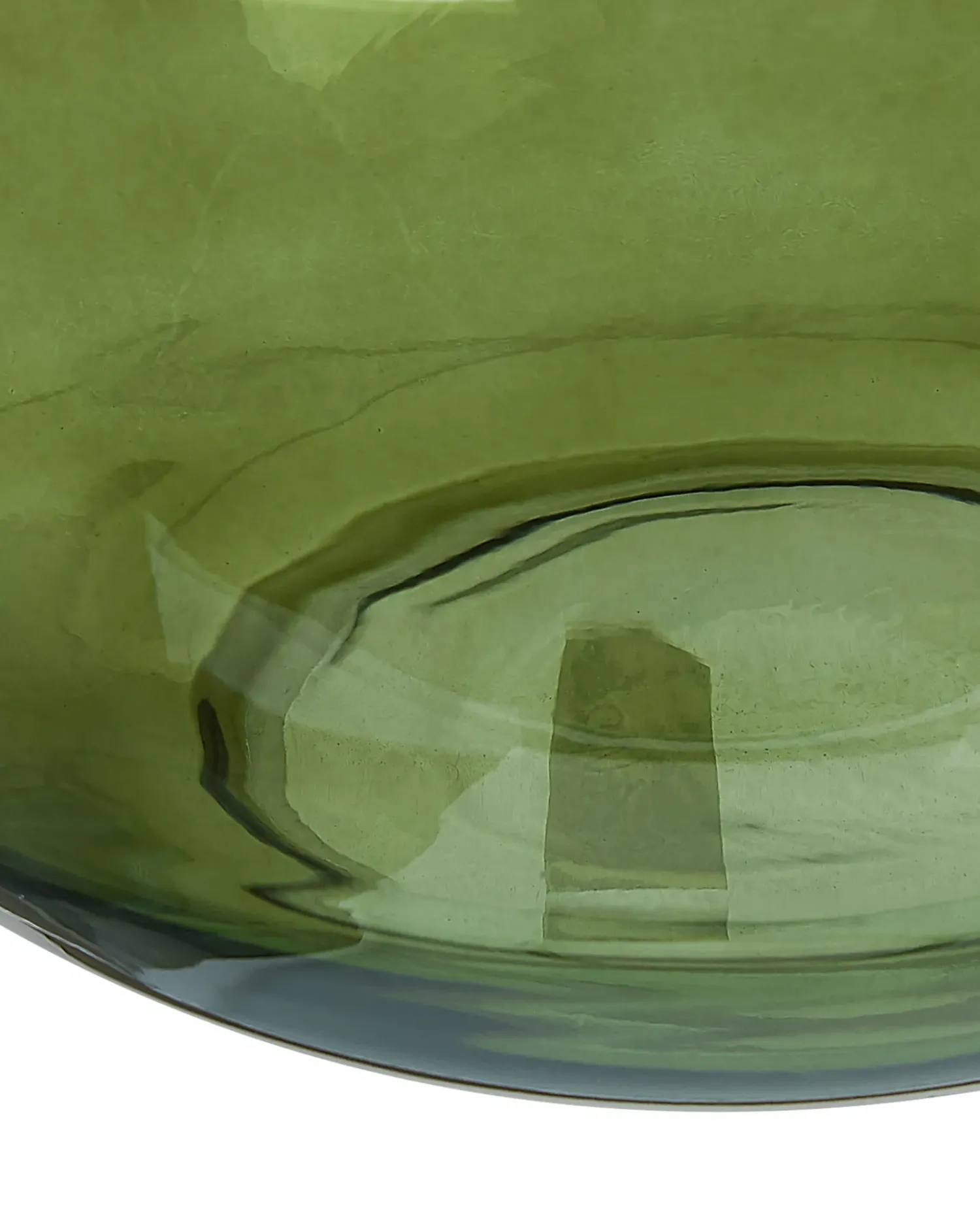 Discount Beliani Vaso da fiori ACHAAR Vetro 34 cm oliva Verde