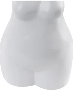 Hot Beliani Vaso da fiori AIGIO Ceramica 25 cm Bianco