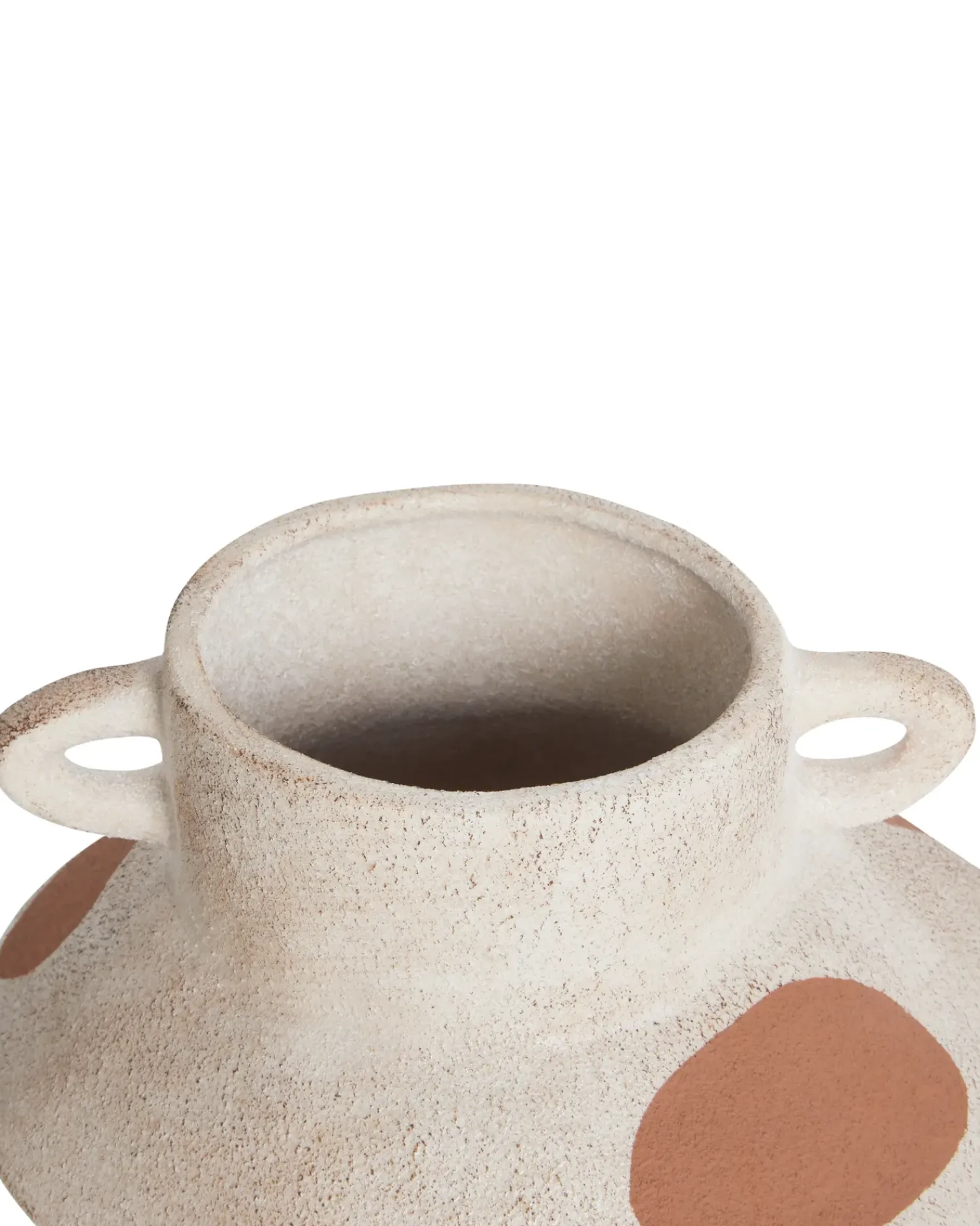 Online Beliani Vaso da fiori ALOSIDAE Gres porcellanato 19 cm Beige chiaro Beige Marrone