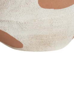 Online Beliani Vaso da fiori ALOSIDAE Gres porcellanato 19 cm Beige chiaro Beige Marrone