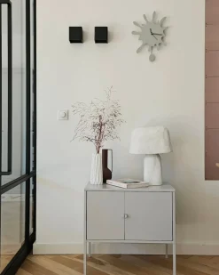 Sale Beliani Vaso da fiori AMALIADA Gres porcellanato 24 cm Bianco